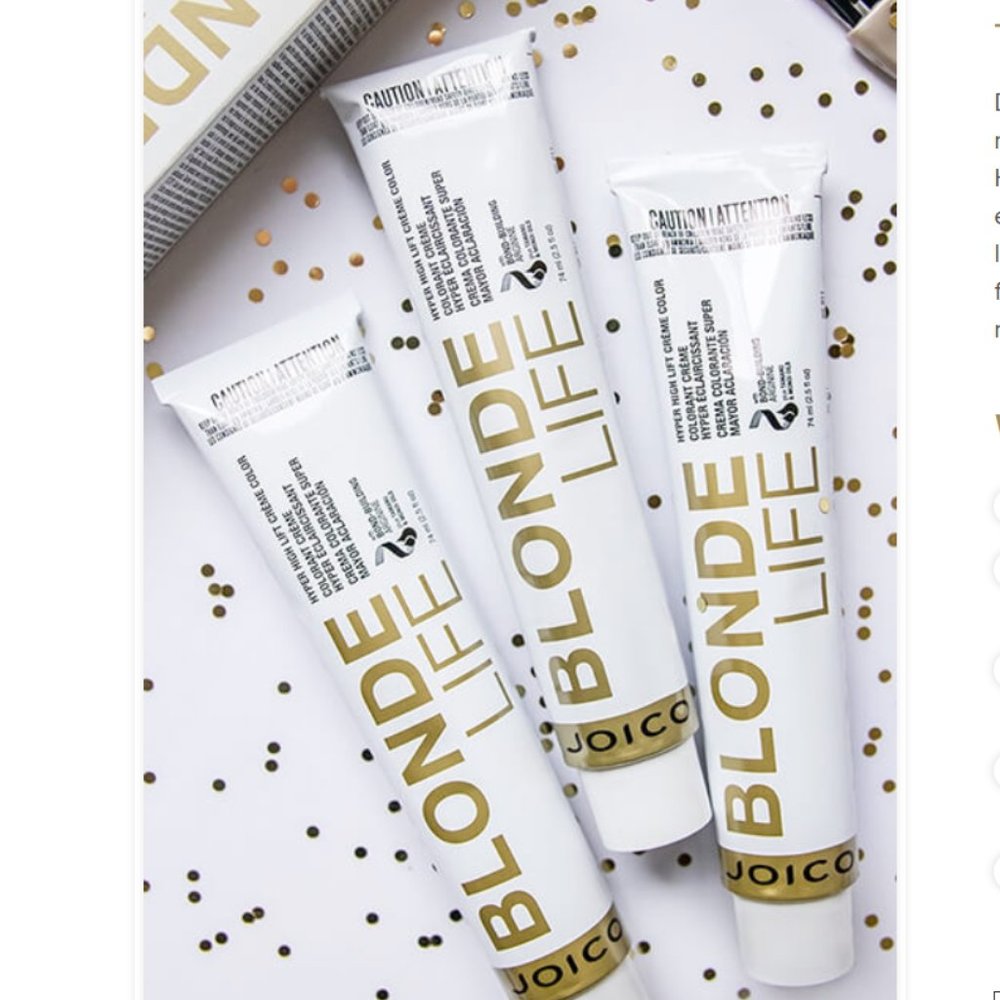 Joico Blonde Life Hyper High Lift Creme Color in Pearl